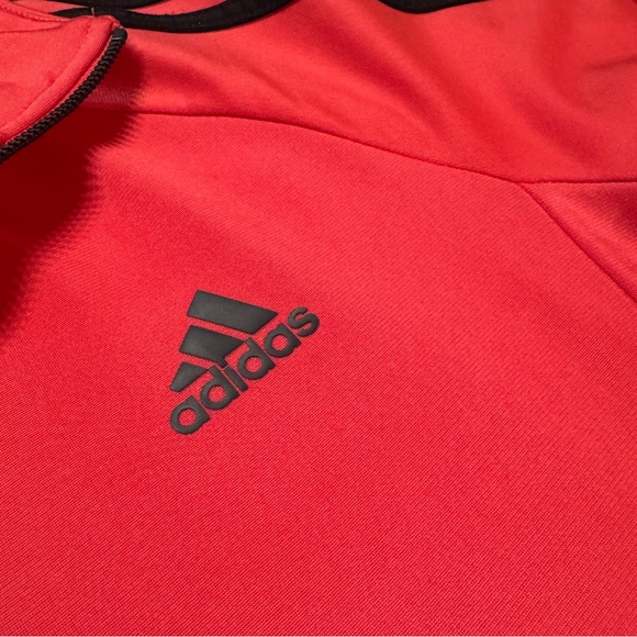 Adidas Essentials 3-Stripes Tricot Track Jacket Scarlet Small sm - Picture 4 of 12